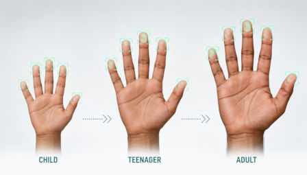 UIDAI Biometrics Challenge, Fingerprint Age Variation - Ai-generated Illustration