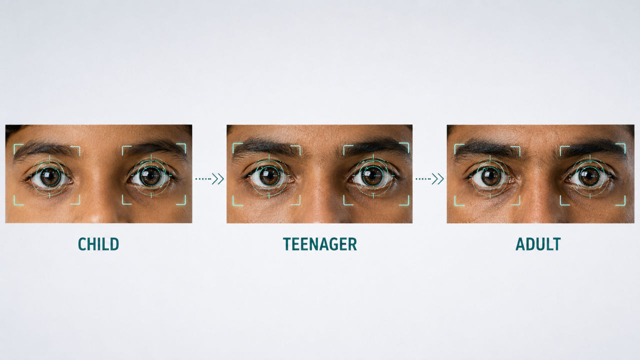 UIDAI Biometrics Challenge, Iris Age Variation - Ai-generated Illustration